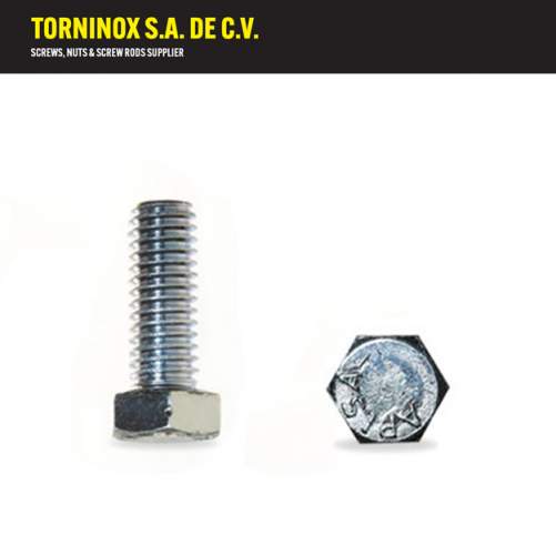 Tornillo Hexagonal Galvanizado X Tor Maq Gal X Tornillo Hex Grad Galv